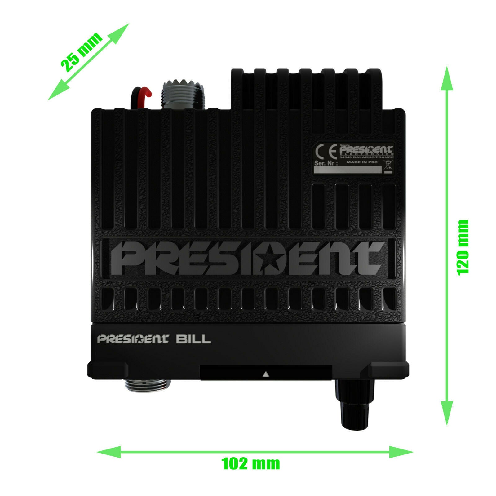President BILL CB Radio AM FM Multi Norms UK EU