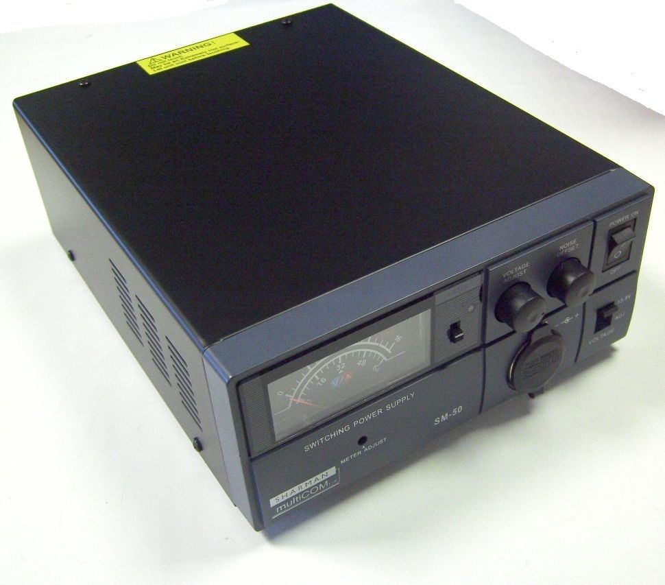 SHARMAN SM 50 SWITCH MODE 50 AMP POWER SUPPLY 9-15V  13.8V