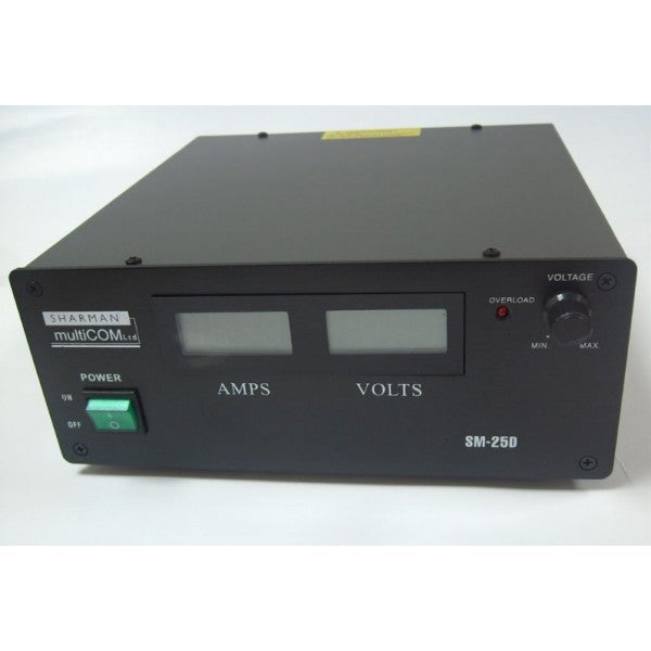 SHARMAN SM 25D SWITCH MODE POWER SUPPLY PSU 25 AMP LCD V/A METER PSU