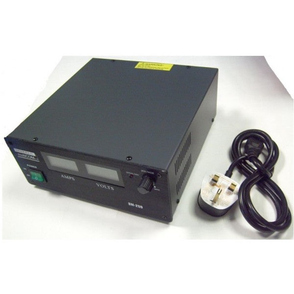 SHARMAN SM 25D SWITCH MODE POWER SUPPLY PSU 25 AMP LCD V/A METER PSU