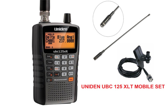 UNIDEN UBC 125 XLT 500 CHANNEL HANDHELD SCANNER MOBILE SET