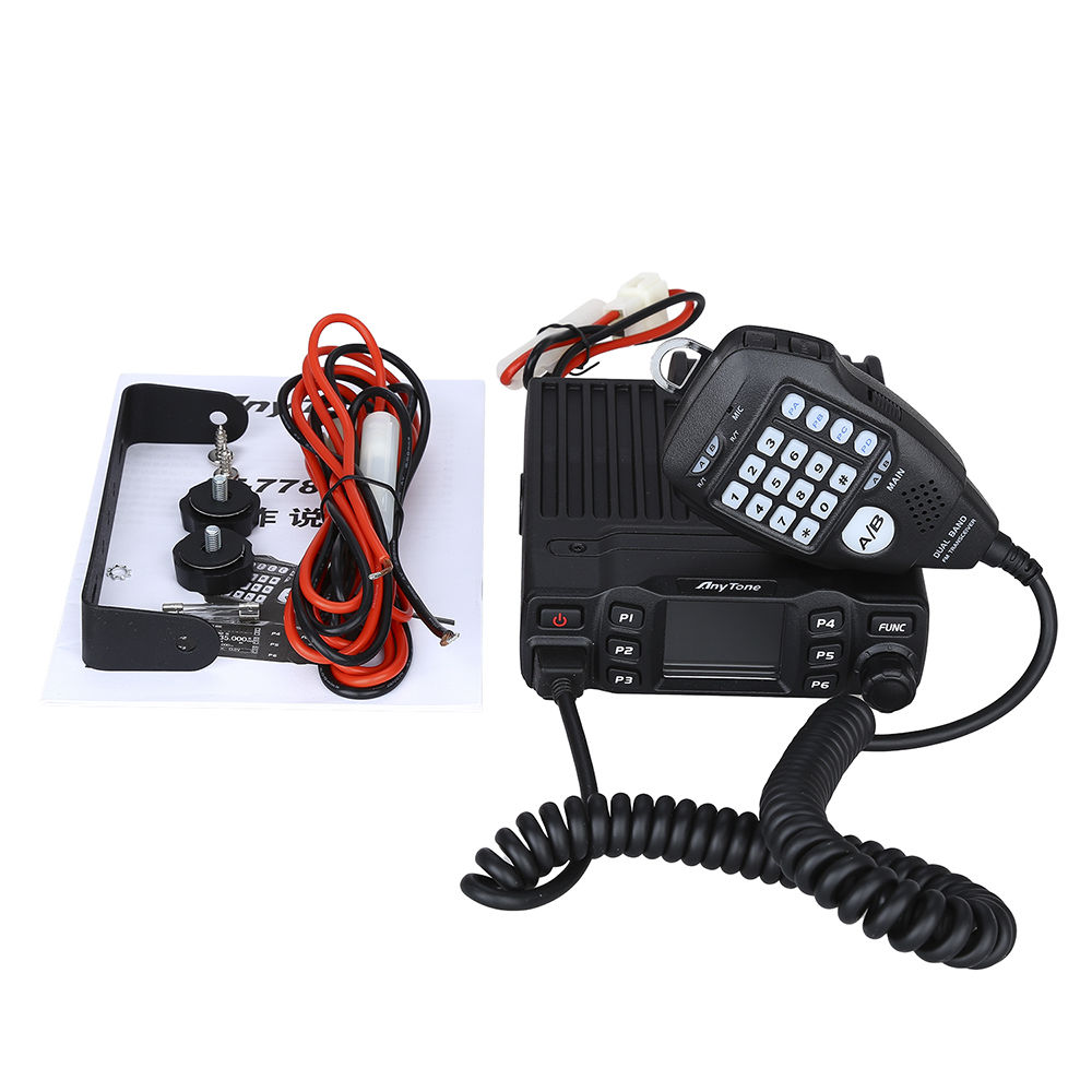 Anytone AT 778UV Dual Band Mobile Transceiver VHF UHF – P J Box
