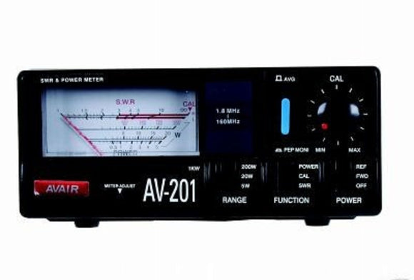 Avair AV 201 HF VHF Power and SWR meter, AVAIR - 1.8-160MHz