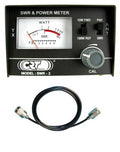 CRT 2 SWR POWER METER CB RADIO 100 WATTS MAX + 50CM PATCH LEAD