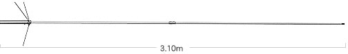 870953887905DUAL BAND COLLINEAR ANTENNA PMR 446