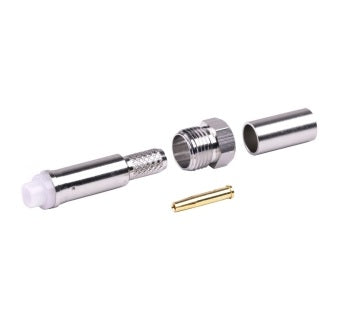 2 x FME NIPPLE Male CRIMP connector