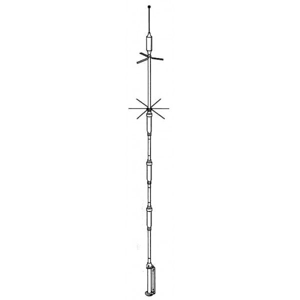 HUSTLER 5-BTV 10/80M HF VERTICAL