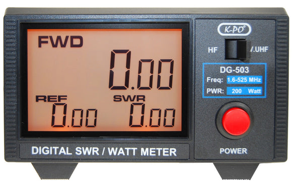 KPO DG-503  Digital SWR & Watt Meter HF VHF UHF CB Ham Radio