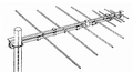 Combi Logarithmic periodic wideband universal beam antenna VHF UHF 135 - 148 & 420 - 470 2m 70cm