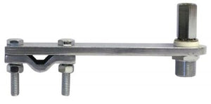 Flat Bar Mirror Mount 6" & 3/8 Stud Mount CB Ham Antenna