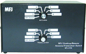 MFJ 4726 ANT XCVR DESK REMOTE SWITCH 6 POS 1.8-150 MHZ