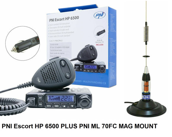 PNI Escort HP 6500 V3 Multi standard AM FM CB Radio UK 27/81 EU PLUS PNI ML 70FC