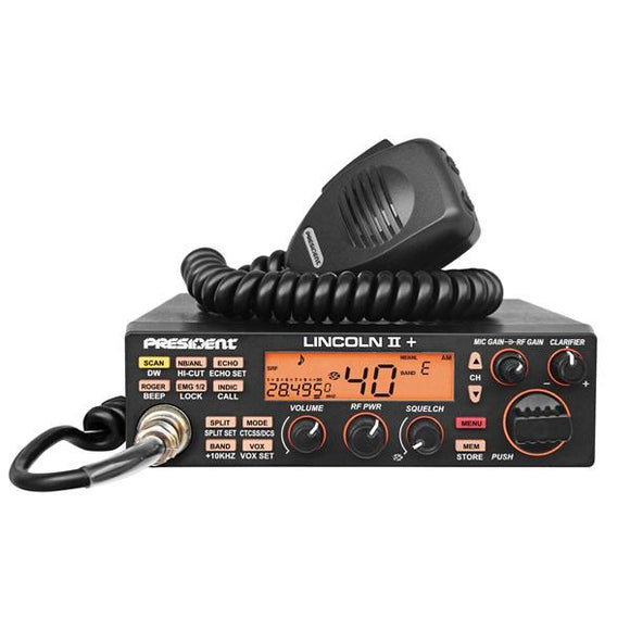 PRESIDENT LINCOLN II PLUS + ASC 10 -12 m CB Ham Radio