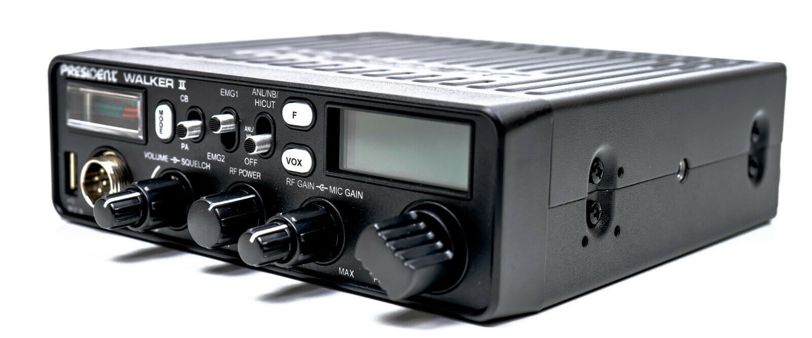 President Walker II ASC AM/FM Multi 7 Colour DIsplay CB Radio USB Charger