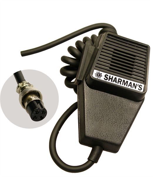 SHARMAN DM520P2 COFFIN MIC WITH 4 PIN PLUG (UNIDEN WIRING)